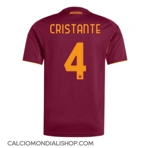 Maglie da calcio AS Roma Bryan Cristante #4 Prima Maglia 2025-26 Manica Corta